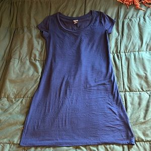 Small scoop neck navy blue mossimo short sleeve tshirt dress